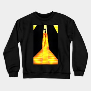 Cat in the night Crewneck Sweatshirt